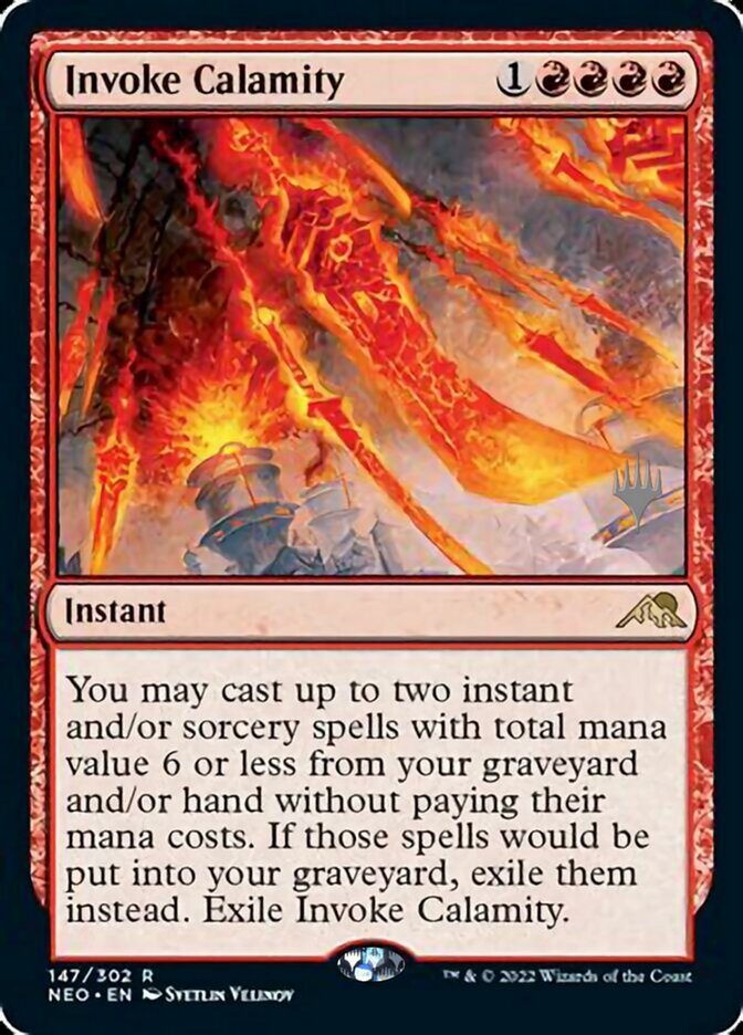 Invoke Calamity (Promo Pack) [Kamigawa: Neon Dynasty Promos] Magic: The Gathering