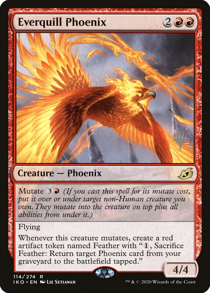 Everquill Phoenix (Promo Pack) [Ikoria: Lair of Behemoths Promos] Magic: The Gathering