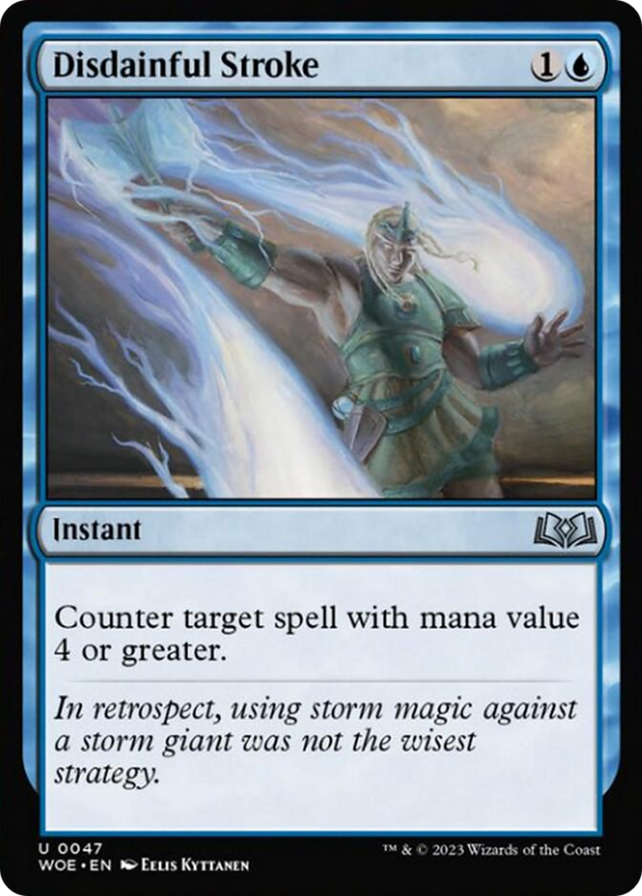 Disdainful Stroke [Wilds of Eldraine] Magic: The Gathering