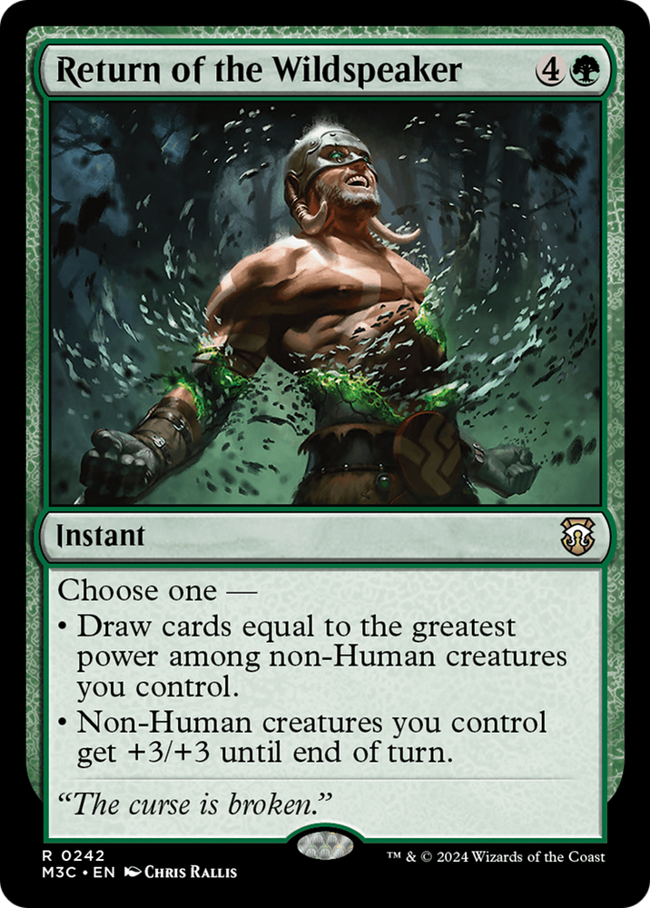 Return of the Wildspeaker (Ripple Foil) [Modern Horizons 3 Commander] Magic: The Gathering