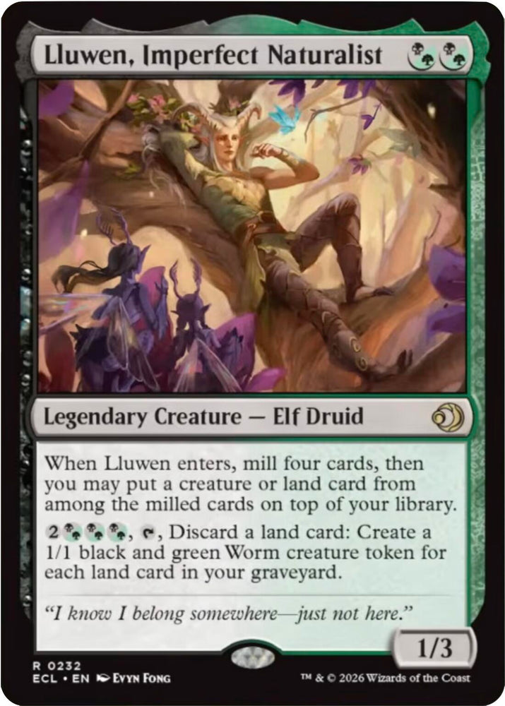 Lluwen, Imperfect Naturalist [Lorwyn Eclipsed] Magic: The Gathering
