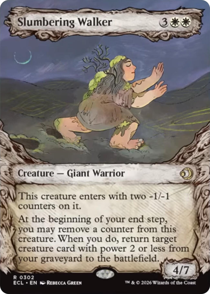 Slumbering Walker (Showcase) [Lorwyn Eclipsed] Magic: The Gathering