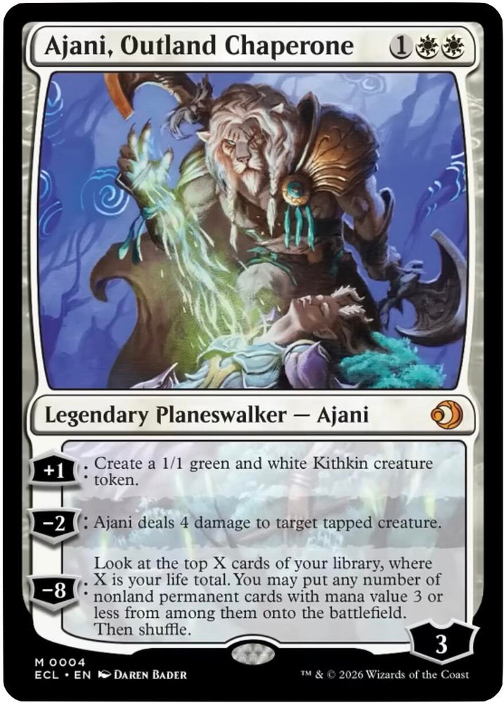 Ajani, Outland Chaperone [Lorwyn Eclipsed] Magic: The Gathering