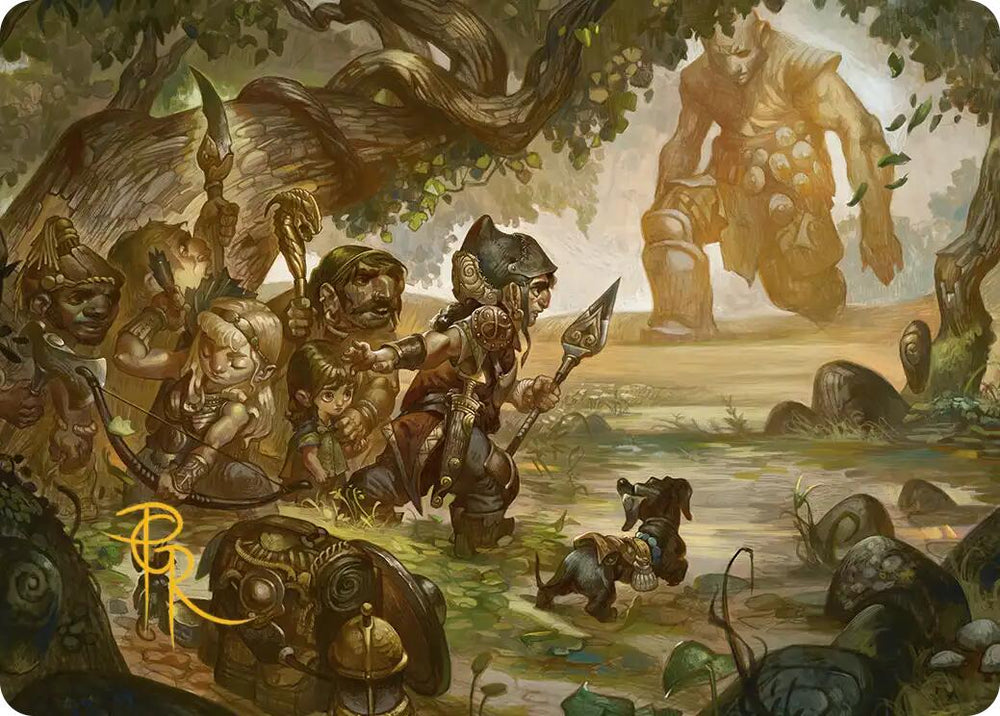 Protective Response Art Card (Gold-Stamped Signature) [Lorwyn Eclipsed Art Series] Magic: The Gathering