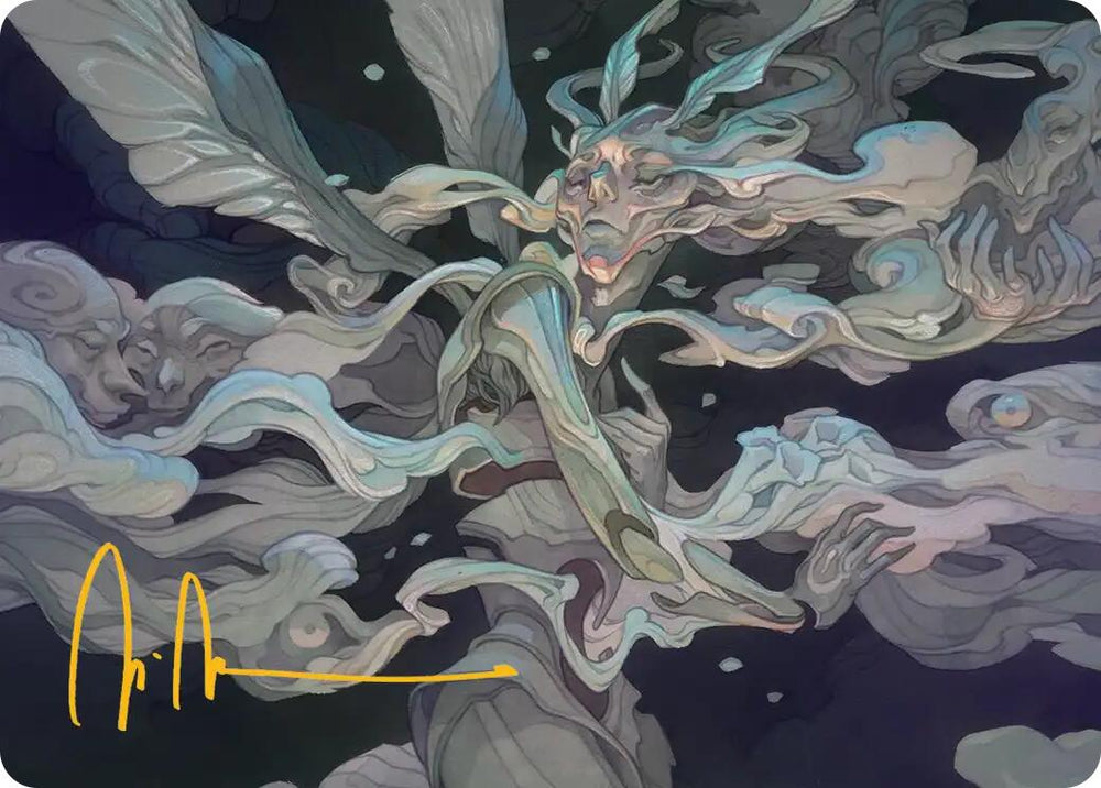 Temporal Cleansing Art Card (Gold-Stamped Signature) [Lorwyn Eclipsed Art Series] Magic: The Gathering
