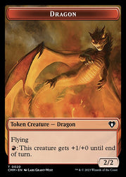 Soldier // Dragon (0020) Double-Sided Token [Commander Masters Tokens] Magic: The Gathering