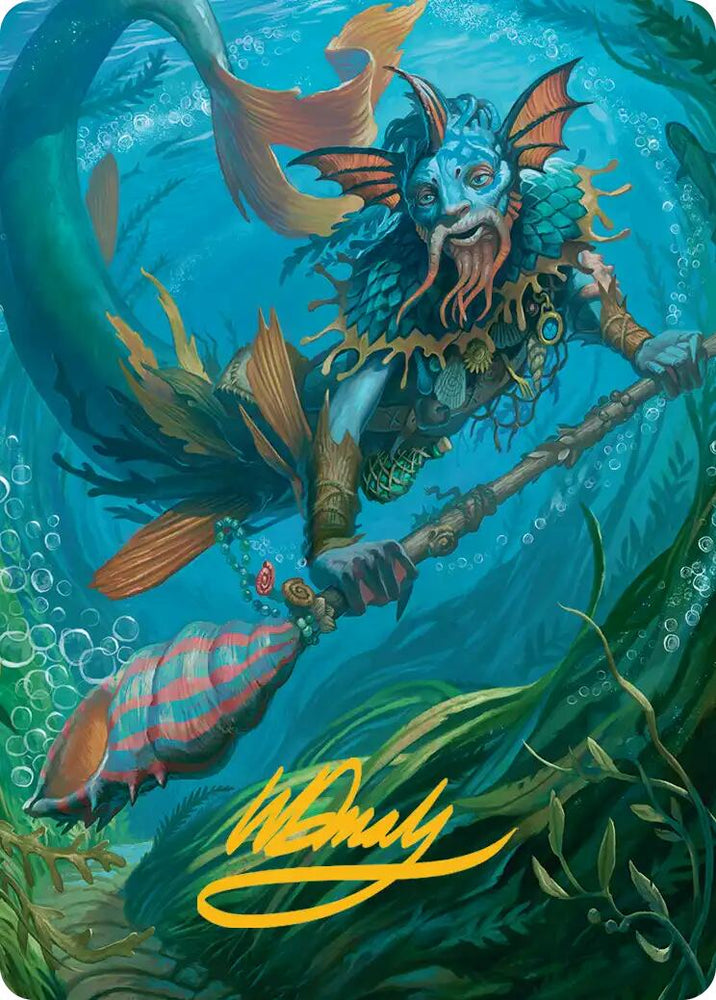 Sygg, Wanderwine Wisdom Art Card (Gold-Stamped Signature) [Lorwyn Eclipsed Art Series] Magic: The Gathering