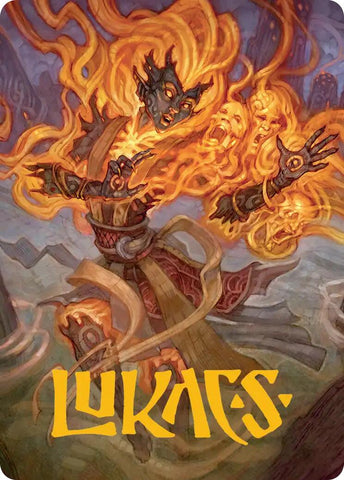 Ashling, Rekindled Art Card (33/54) (Gold-Stamped Signature) [Lorwyn Eclipsed Art Series] Magic: The Gathering