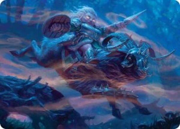 Bristlebane Outrider Art Card [Lorwyn Eclipsed Art Series] Magic: The Gathering