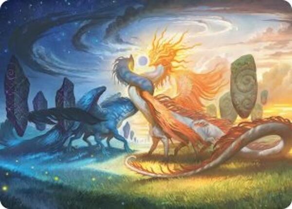 Celestial Reunion Art Card (19/54) [Lorwyn Eclipsed Art Series] Magic: The Gathering