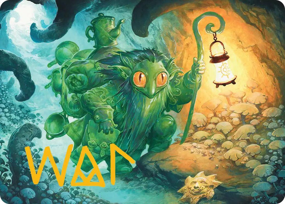 Mutable Explorer Art Card (21/54) (Gold-Stamped Signature) [Lorwyn Eclipsed Art Series] Magic: The Gathering