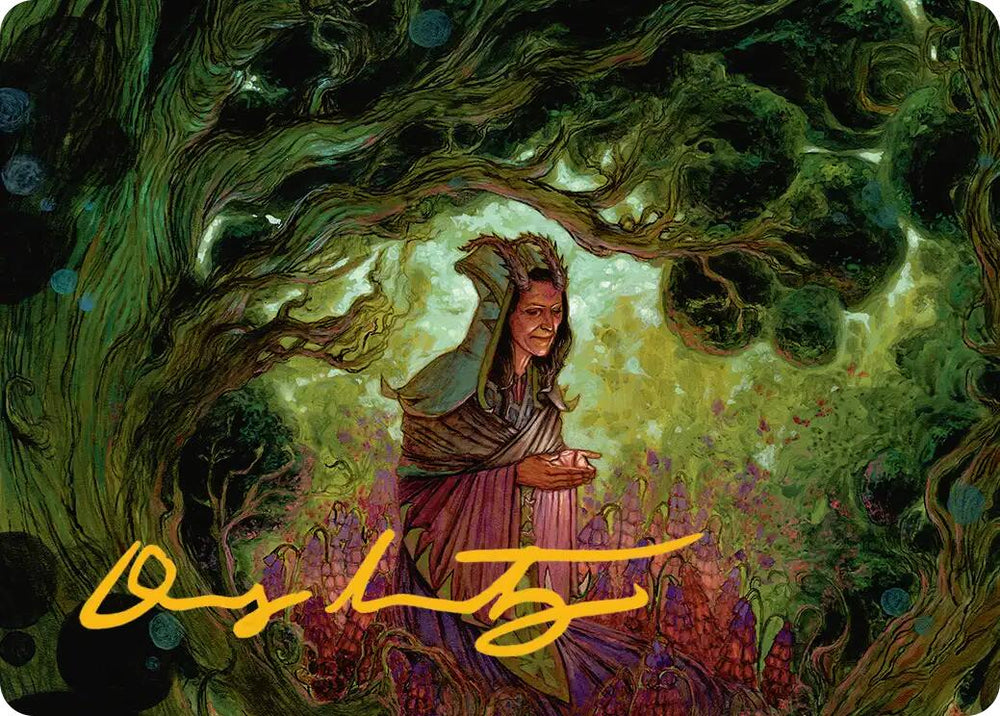 Bloom Tender Art Card (Gold-Stamped Signature) [Lorwyn Eclipsed Art Series] Magic: The Gathering