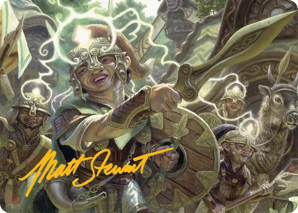 Thoughtweft Lieutenant Art Card (Gold-Stamped Signature) [Lorwyn Eclipsed Art Series] Magic: The Gathering
