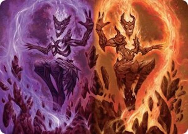 Fire Covenant Art Card [Lorwyn Eclipsed Art Series] Magic: The Gathering