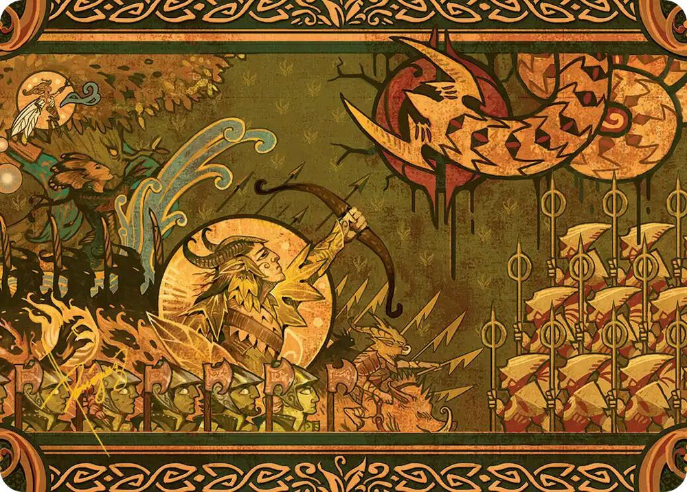 Chronicle of Victory Art Card (Gold-Stamped Signature) [Lorwyn Eclipsed Art Series] Magic: The Gathering