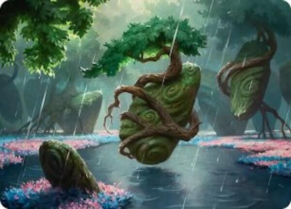 Rain-Slicked Copse Art Card [Lorwyn Eclipsed Art Series] Magic: The Gathering