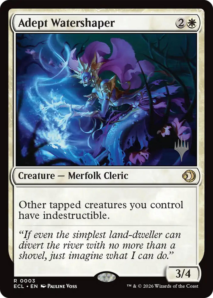 Adept Watershaper [Lorwyn Eclipsed Promos] Magic: The Gathering