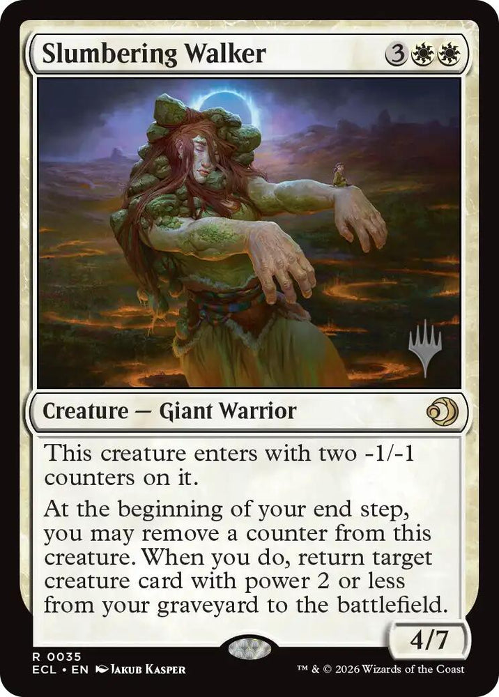 Slumbering Walker [Lorwyn Eclipsed Promos] Magic: The Gathering
