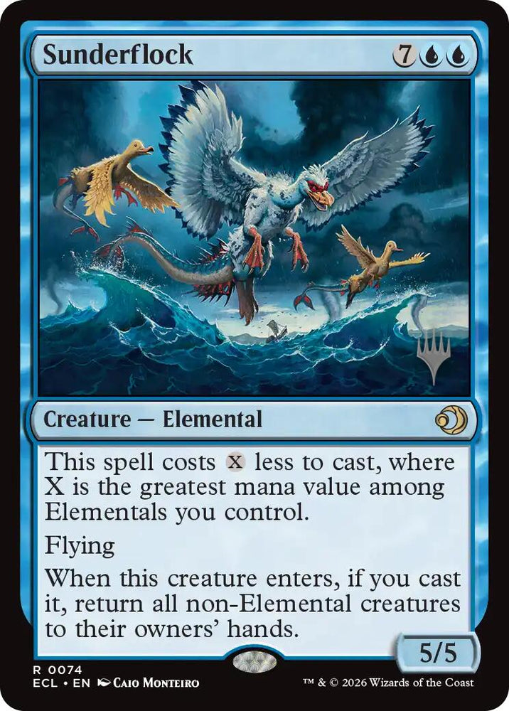 Sunderflock [Lorwyn Eclipsed Promos] Magic: The Gathering