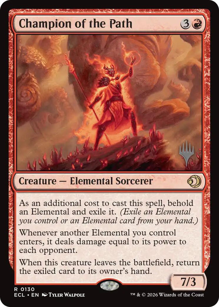 Champion of the Path [Lorwyn Eclipsed Promos] Magic: The Gathering