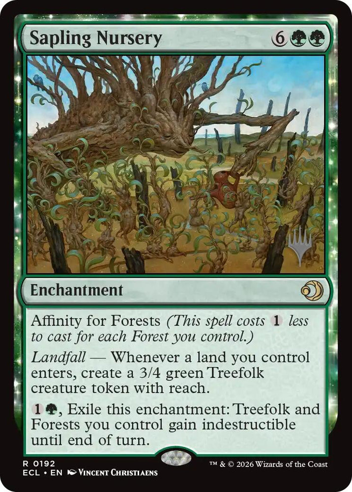 Sapling Nursery [Lorwyn Eclipsed Promos] Magic: The Gathering