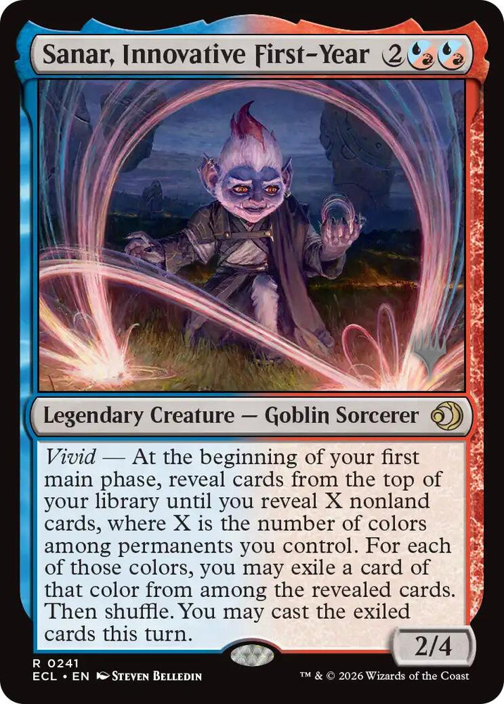 Sanar, Innovative First-Year [Lorwyn Eclipsed Promos] Magic: The Gathering