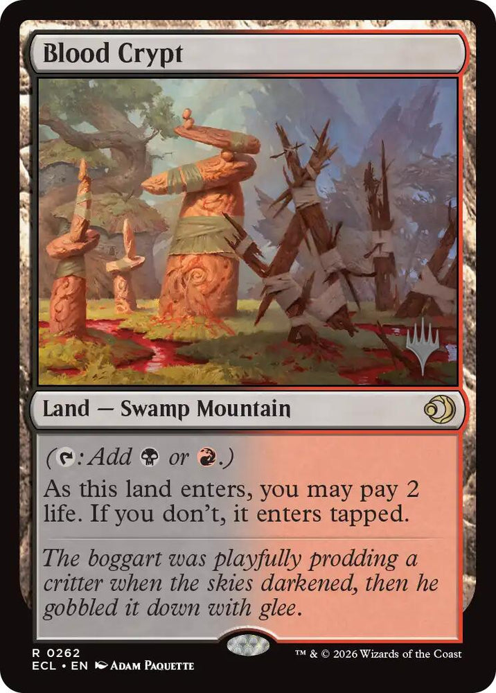 Blood Crypt [Lorwyn Eclipsed Promos] Magic: The Gathering