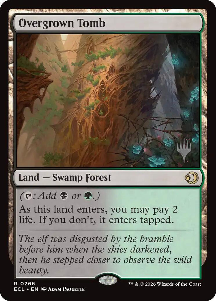 Overgrown Tomb [Lorwyn Eclipsed Promos] Magic: The Gathering