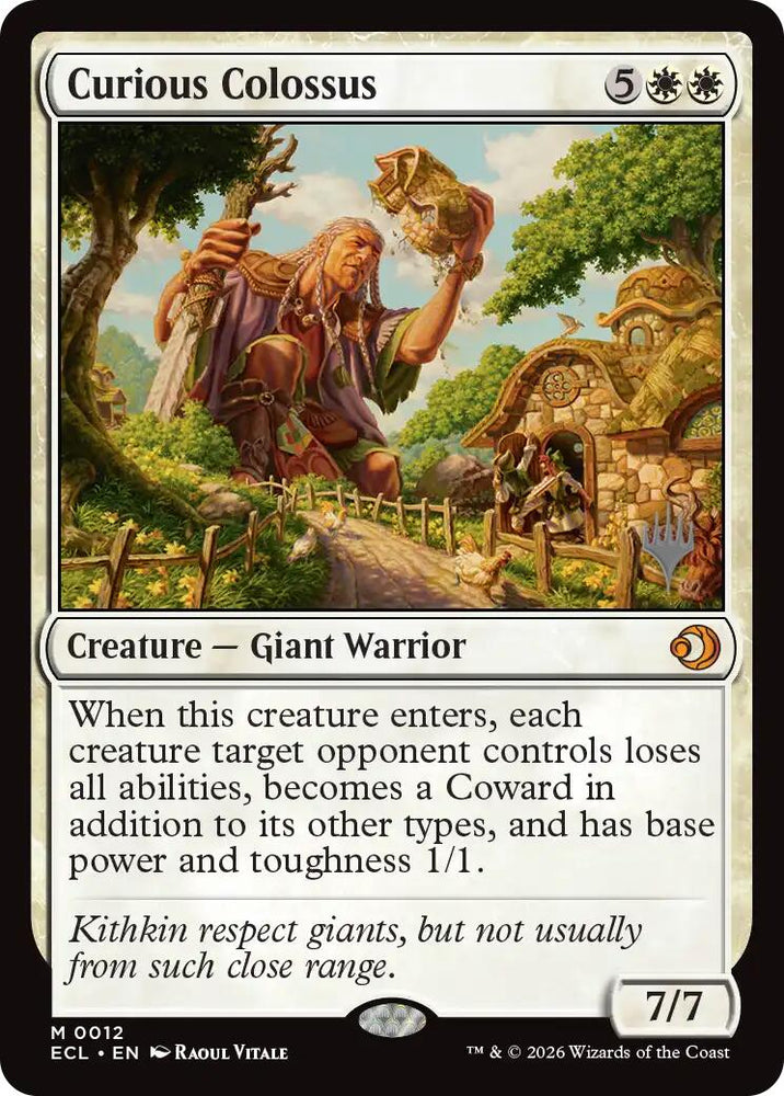 Curious Colossus [Lorwyn Eclipsed Promos] Magic: The Gathering