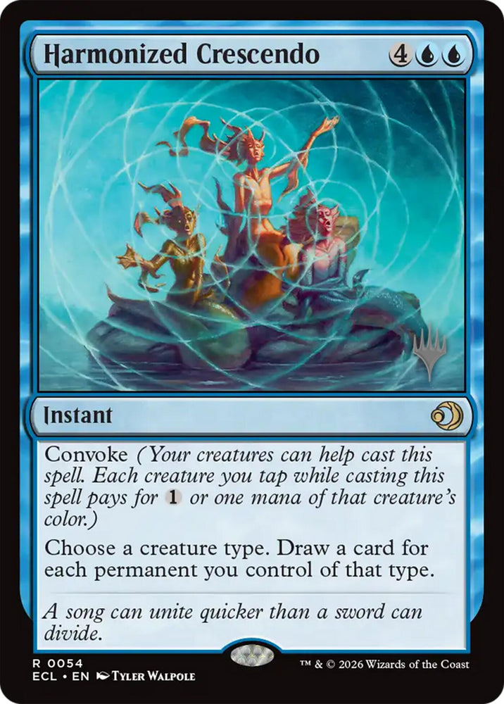 Harmonized Crescendo [Lorwyn Eclipsed Promos] Magic: The Gathering