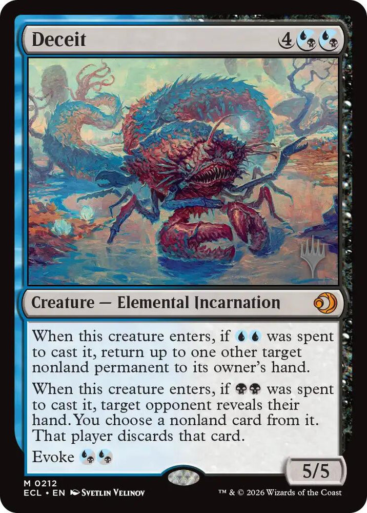 Deceit [Lorwyn Eclipsed Promos] Magic: The Gathering