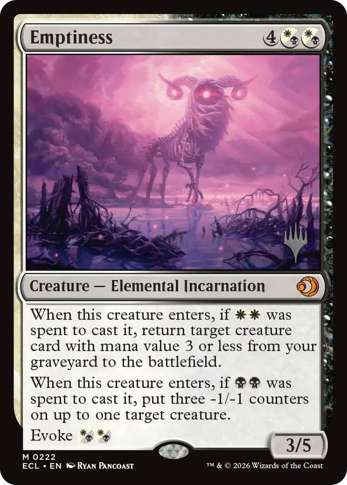 Emptiness [Lorwyn Eclipsed Promos] Magic: The Gathering