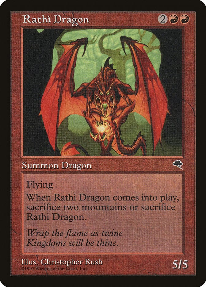 Rathi Dragon [Tempest] Magic: The Gathering