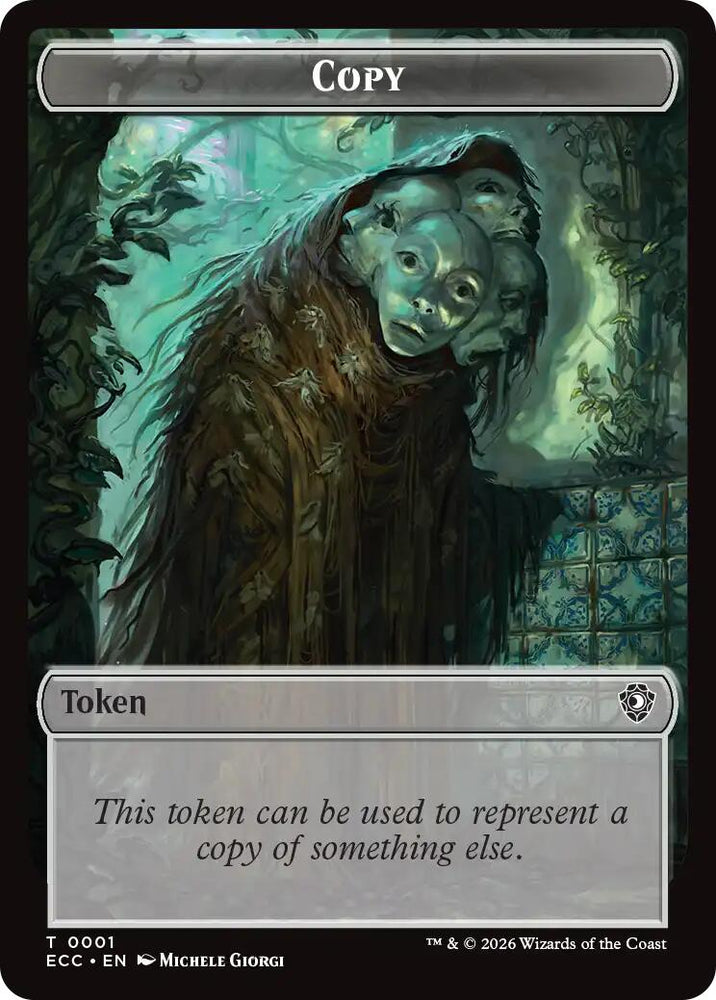 Copy // Elemental (0002) Double-Sided Token [Lorwyn Eclipsed Tokens] Magic: The Gathering