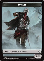 Zombie // Snake Double-Sided Token [Lorwyn Eclipsed Tokens] Magic: The Gathering