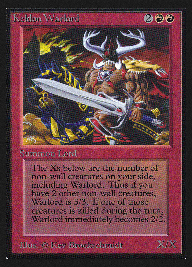 Keldon Warlord [International Collectors' Edition] Magic: The Gathering