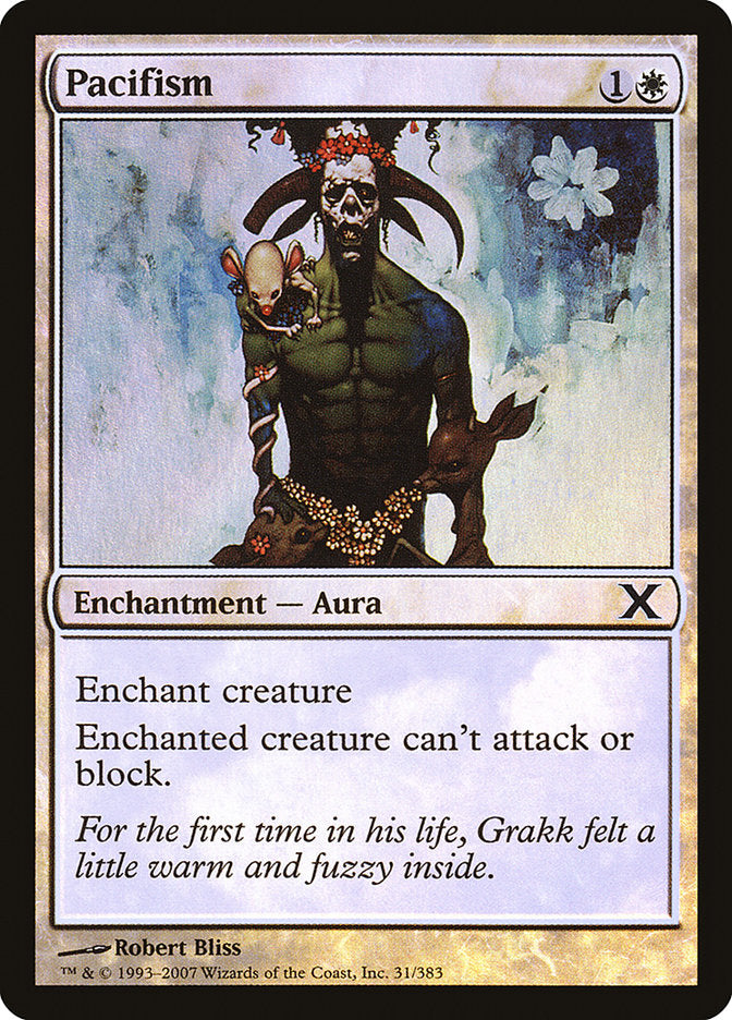 Pacifism (Premium Foil) [Tenth Edition] Magic: The Gathering