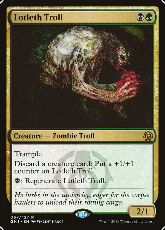 Lotleth Troll [Guilds of Ravnica Guild Kit] Magic: The Gathering