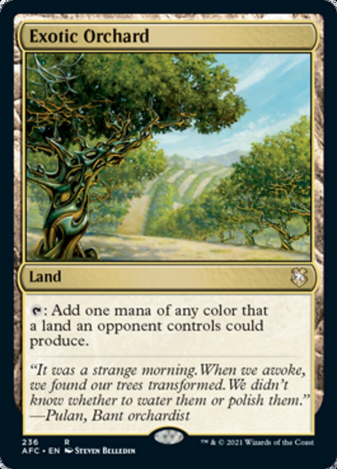 Exotic Orchard [Dungeons & Dragons: Adventures in the Forgotten Realms Commander] Magic: The Gathering