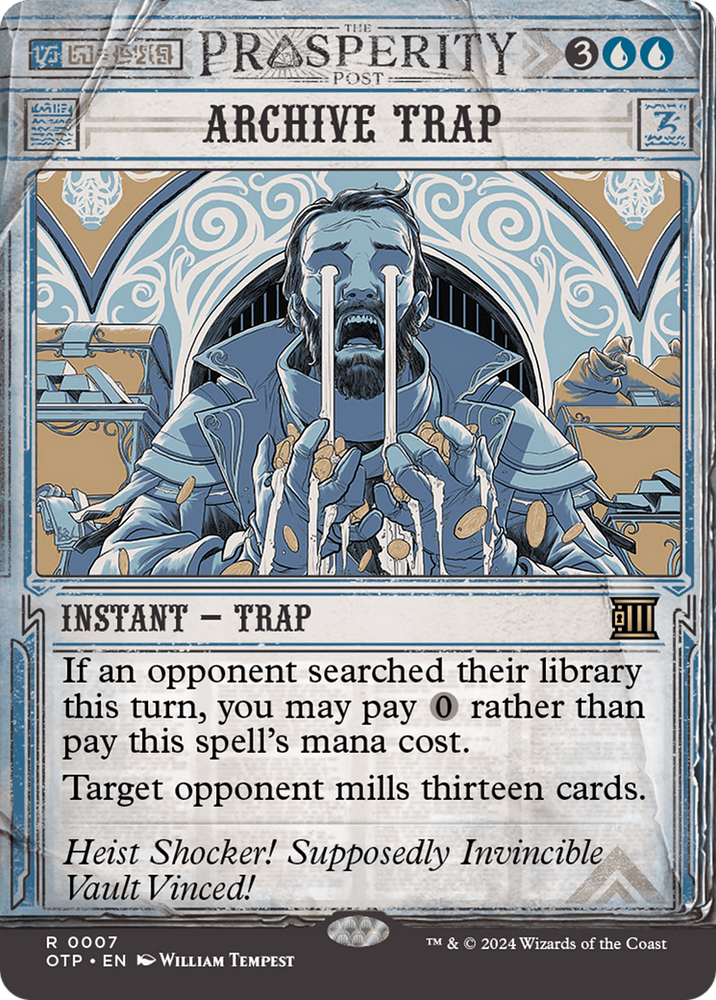 Archive Trap [Outlaws of Thunder Junction: Breaking News] Magic: The Gathering