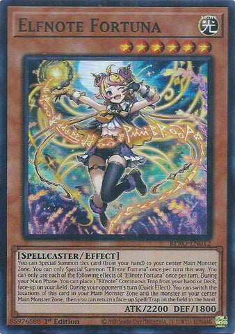 Elfnote Fortuna [BPRO-EN012] Super Rare - Yugioh Cards For Your TCG Needs!