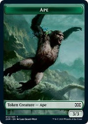 Ape // Germ Double-Sided Token [Double Masters Tokens] Magic: The Gathering