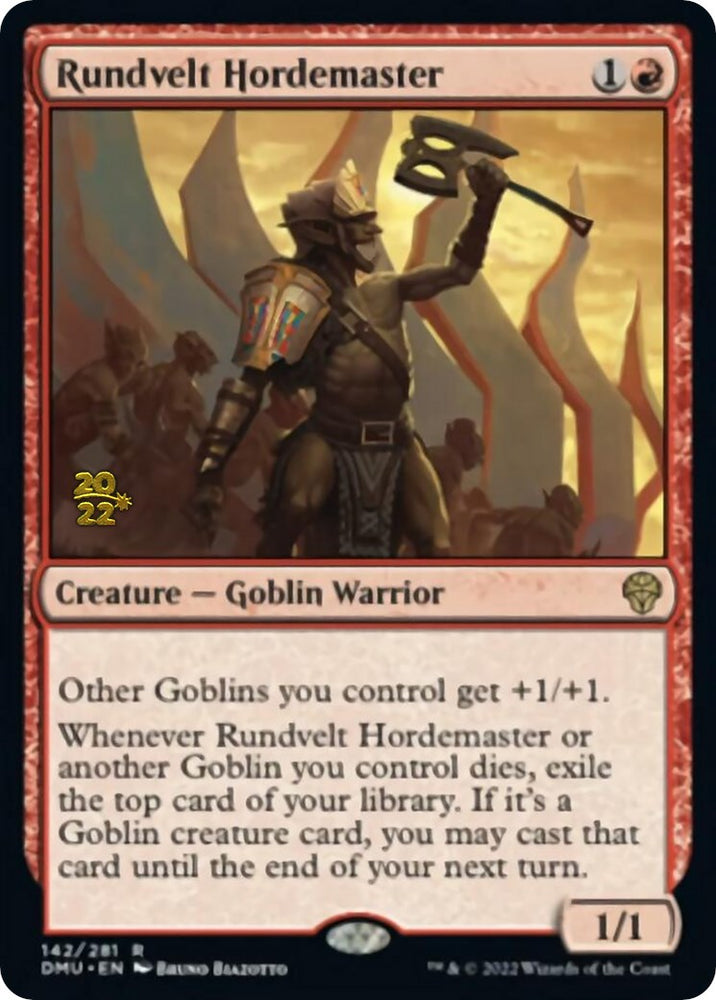 Rundvelt Hordemaster [Dominaria United Prerelease Promos] Magic: The Gathering