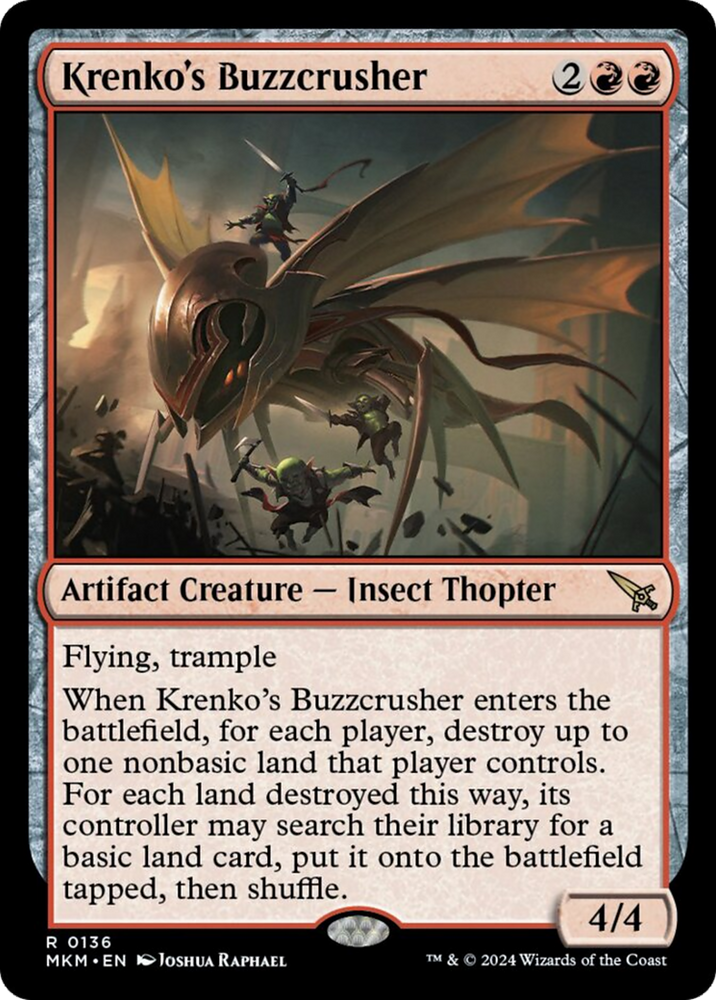Krenko's Buzzcrusher [Murders at Karlov Manor] Magic: The Gathering