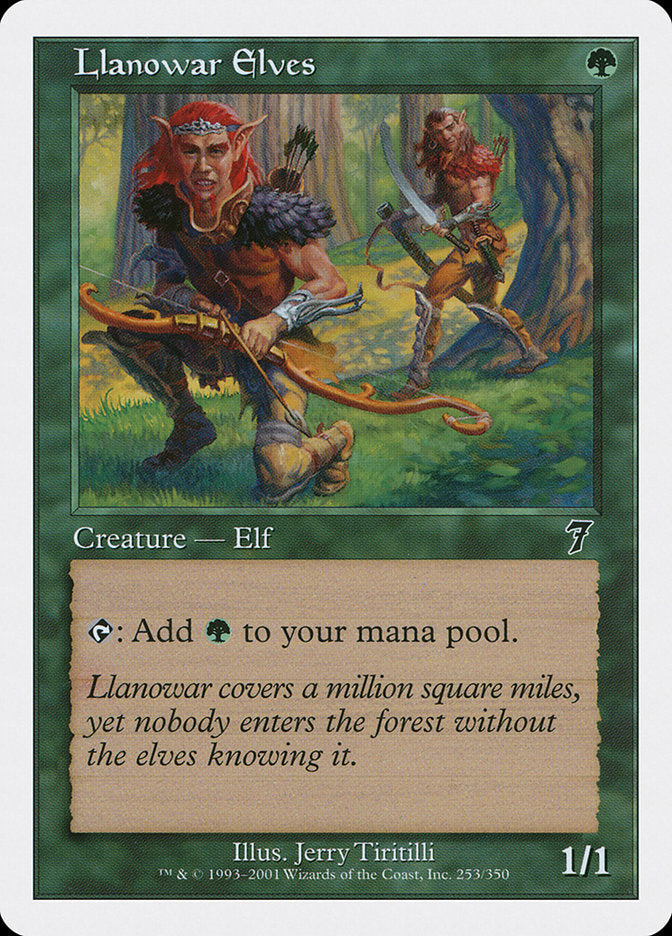 Llanowar Elves [Seventh Edition] Magic: The Gathering