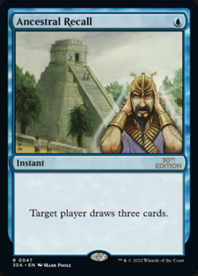 Ancestral Recall [30th Anniversary Edition] Magic: The Gathering