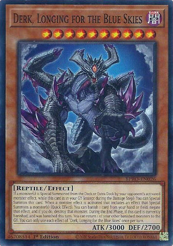 Derk, Longing for the Blue Skies [BPRO-EN026] Common - Yugioh Cards For Your TCG Needs!