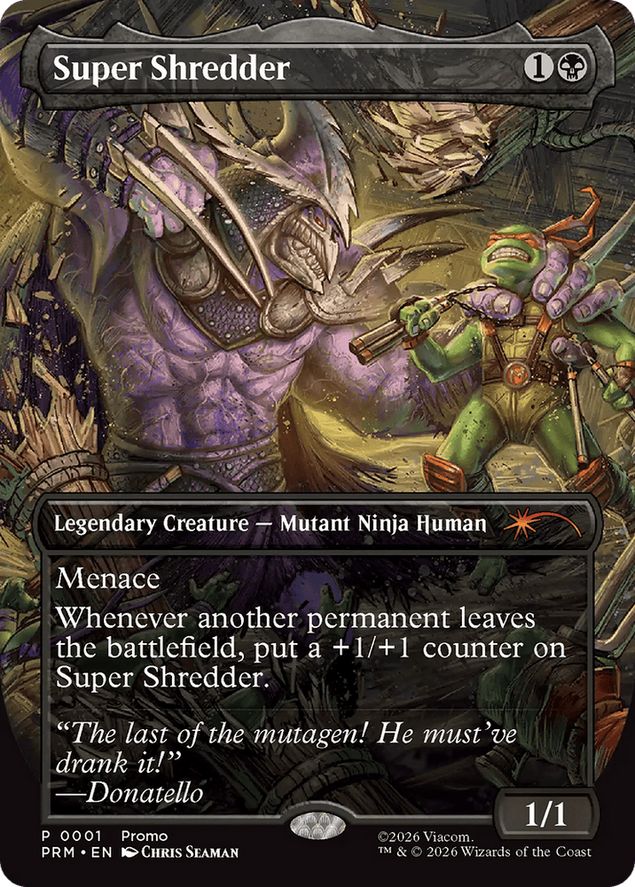 Super Shredder (Borderless) [Teenage Mutant Ninja Turtles Promos]