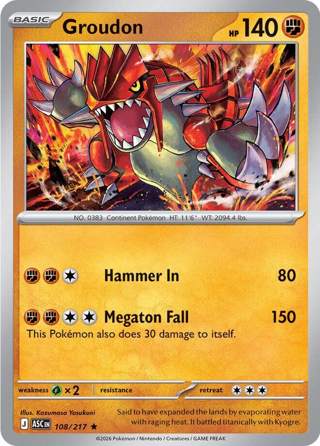 Groudon (108/217) [Mega Evolution: Ascended Heroes] Pokémon