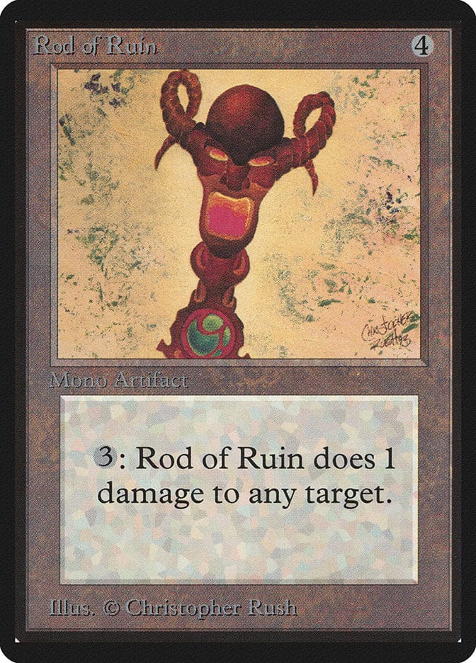 Rod of Ruin [Beta Edition] Magic: The Gathering